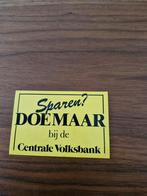 4697 Doemaar Centrale Volksbank Sticker, Ophalen of Verzenden, Gebruikt, Merk