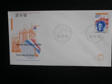 NL 1980; FDC E-183 Inhuldiging KONINGIN BEATRIX beschikbaar voor biedingen