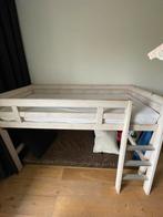 Complete set tienerkamer (bed, bureau, ladekast en matras), Ophalen, Gebruikt, Eenpersoons, Hoogslaper