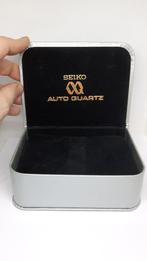 Vintage Seiko Auto Quartz Heren Horloge Doos 1980', Sieraden, Tassen en Uiterlijk, Overige Accessoires, Gebruikt, Verzenden