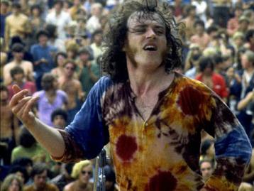 WOODSTOCK Joe Cocker TIE DYE shirt XL Hippie Handgeverfd beschikbaar voor biedingen