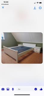 Tweepersoons bed met Auping spiralen en nachtkastjes, Ophalen, 210 cm, Tweepersoons, 140 cm