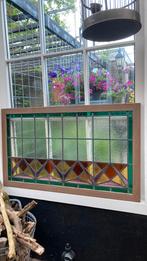 Antiek art deco glas in lood raam, Ophalen