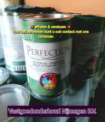 Perfection lak hoogglans & Zijdeglans ral 9010 en mengbaar  beschikbaar voor biedingen