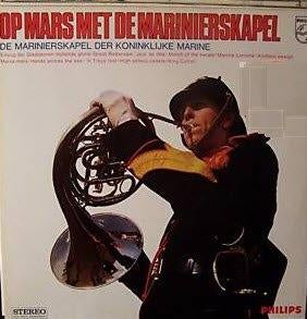 Op Mars Marinierskapel - Philips DY-88-410 -Vinyl LP HaFaBRa, Ophalen, Marine, Nederland