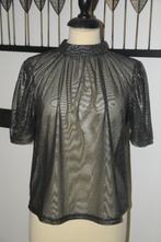 Leuke doorzichtige glittertop van H&M, maat S, ZGAN!, H&M, Zwart, Ophalen of Verzenden, Zo goed als nieuw