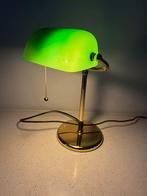 Bankiers notaris lamp, Ophalen of Verzenden, Gebruikt, Glas, Minder dan 50 cm
