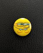 Spongebob - 25 mm button/speld/pin - geel, Ophalen of Verzenden, Nieuw