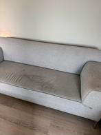 GRATIS Grijze stoffen bank - comfortabel en stijlvol, Huis en Inrichting, Ophalen, Gebruikt, Driepersoons, 75 tot 100 cm