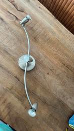 Lamp 3 voudige halogeen spot, RVS kleur, Ophalen, Halogeen, Metaal of Aluminium, Zo goed als nieuw