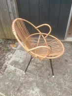 Vintage rotan stoel, Ophalen, Gebruikt, Overige kleuren, Vintage