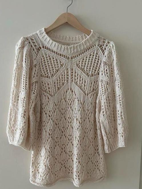 SUMMUM damestrui met ballonmouwen in ivoor maat S, Kleding | Dames, Truien en Vesten, Nieuw, Maat 38/40 (M), Beige, Ophalen of Verzenden