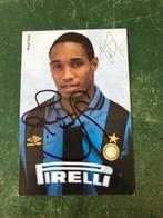 Gesigneerde spelerskaart Paul Ince Inter Milaan, Ophalen of Verzenden, Zo goed als nieuw, Spelerskaart