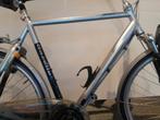 28 inch Gazelle Medeo – 24 versnellingen – zilver/blauw, Ophalen, 28 inch, Gebruikt, Vering