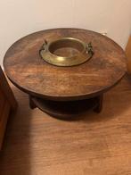 Unieke salontafel met messing scheepsraam, Ophalen of Verzenden