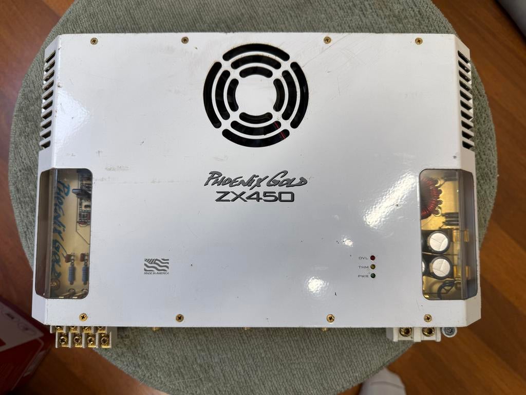 Phoenix Gold ZX450 versterker vintage, Auto diversen, Autospeakers, Ophalen of Verzenden, Gebruikt