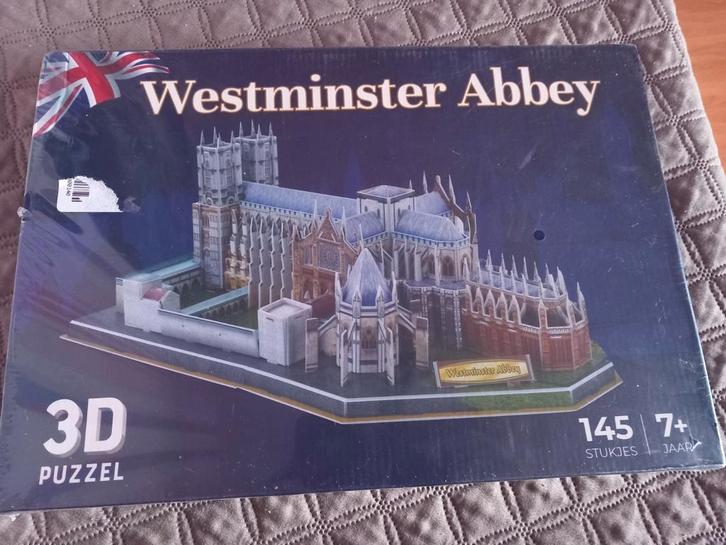 Westminster abbey puzzel 3d in plastic nieuw, Hobby en Vrije tijd, Denksport en Puzzels, Zo goed als nieuw, Ophalen of Verzenden