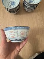 Oosterse Rijstkommen Set/ 12, Ophalen, Zo goed als nieuw, Kom(men), Overige stijlen