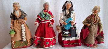 4x Santons Yolande France, Chave Aubagne beschikbaar voor biedingen