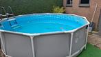 Intex rond zwembad 366x99cm incl trap pomp voetenbad kleed, Ophalen, Gebruikt, 80 tot 120 cm, Rond