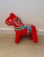 Knuffel kussen dala paard nordic vintage retro rood horse, Ophalen of Verzenden