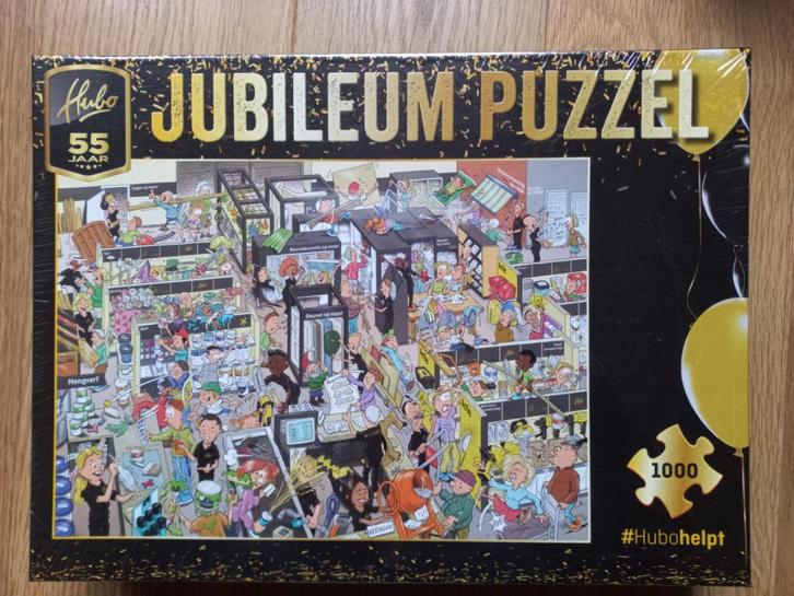 NIEUW IN FOLIE Jubileumpuzzel Hubo bouwmarkt – 1000 stukjes, Hobby en Vrije tijd, Denksport en Puzzels, Nieuw, Legpuzzel, 500 t/m 1500 stukjes