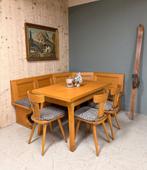 Oostenrijkse hoekset - Alpen Stube set - Hoekbank met tafel, Huis en Inrichting, Ophalen