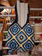 Gehaakte tas, Sieraden, Tassen en Uiterlijk, Tassen | Damestassen, Ophalen of Verzenden, Nieuw, Blauw, Schoudertasje