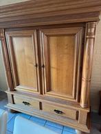 Houten kast met deuren en lades, Huis en Inrichting, Kasten | Kledingkasten, Ophalen, Gebruikt, 150 tot 200 cm, Eikenhout