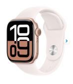 Apple Watch Series 10 4G 42mm Roségoud Sportband S/M geseald, Apple, IOS, Nieuw, Ophalen of Verzenden