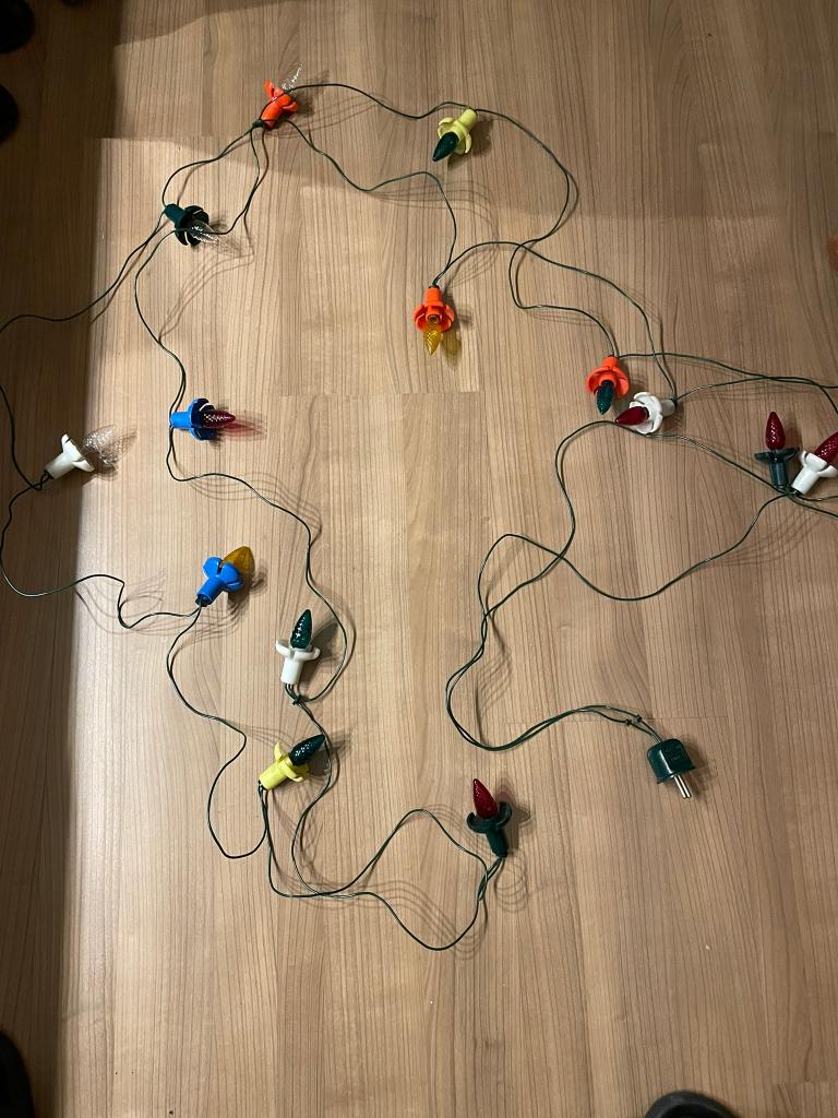 Vintage kerstboomlampjes, jaren  50., Antiek en Kunst, Ophalen of Verzenden