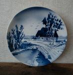 Antiek Wandbordje Wit Blauw, Ophalen of Verzenden