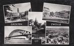 4816 Groeten uit Zwolle prachtige oude gelopen kaart 1957, Verzenden, 1940 tot 1960, Gelopen, Overijssel