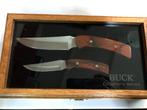 BUCK set 470/475 1997 Wood handle Collectors series wooden, Vintageknives.nl, Nieuw, Ophalen of Verzenden, Maarten@Vintageknives.nl