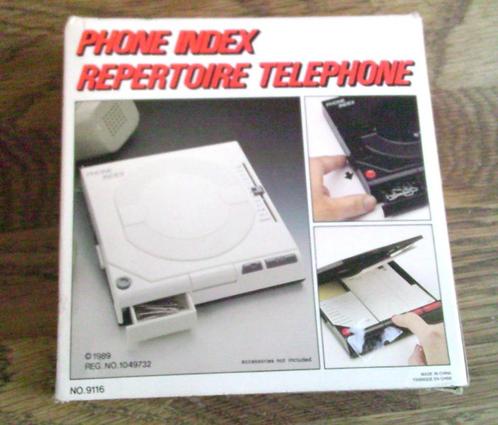 Vintage 1989 telefoonindex telefoonklapper Nieuw in doos, Diversen, Bureau-accessoires, Nieuw, Ophalen of Verzenden