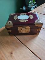 Vintage Sieradendoosje Oosters Design, Minder dan 50 cm, Gebruikt, Ophalen of Verzenden, Metaal