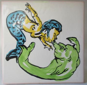T03-S.M.: nº1974 -SARA MAIA- OCEANOS- Viúva Lamego ceramica beschikbaar voor biedingen