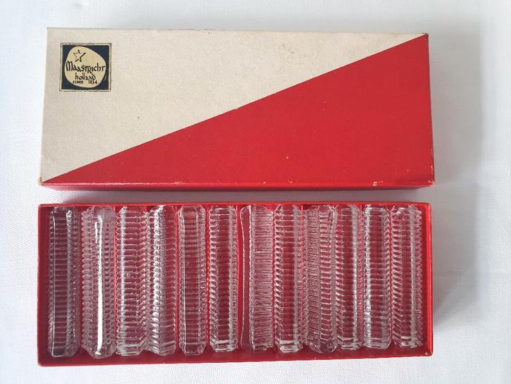 Messenleggers, Kristalunie Maastricht, Antiek en Kunst, Antiek | Glas en Kristal, Ophalen of Verzenden