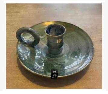 2 x Mooie brocante keramiek blaker, prijs per stuk beschikbaar voor biedingen