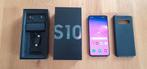 Samsung S10 128GB zwart met klein barstje, Telecommunicatie, Mobiele telefoons | Samsung, Gebruikt, Zwart, Ophalen of Verzenden