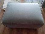 Grijze vierkante poef, Huis en Inrichting, Ophalen, 75 tot 100 cm, Zo goed als nieuw, Rechthoekig