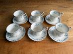 Set van 6 kop en schotels Royal Albert Memory Lane, Antiek en Kunst, Antiek | Servies los, Ophalen of Verzenden