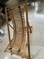 Bamboe lounge-/relaxstoel inklapbaar – authentiek model, Ophalen, Gebruikt, Rotan, Inklapbaar