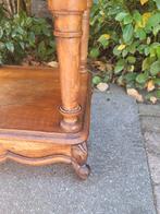 Antiek mahonie houten nachtkastje met marmeren blad, Ophalen