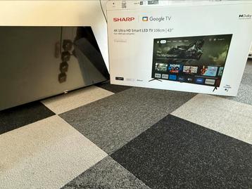 4K Ultra HD Smart Google TV Sharp 43GL4260E (scherm schade) beschikbaar voor biedingen
