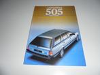 brochure Peugeot 505 Break/Familiale  1988, Verzenden, Nieuw, Overige merken