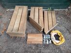 STELLINGKAST HOUT HOEKSTELLING, Huis en Inrichting, Ophalen, Gebruikt