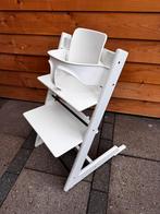Stokke Tripp Trapp stoel wit inclusief accessoires!, Kinderen en Baby's, Kinderstoelen, Ophalen of Verzenden, Zo goed als nieuw