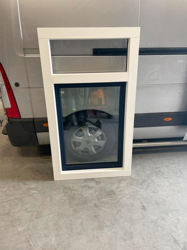 Nieuw kunststof kozijn 90*158, Tuin en Terras, Schuttingen, Zo goed als nieuw, Kunststof, 1 tot 2 meter, Minder dan 3 meter, Ophalen