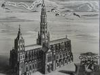 gravure st. Janskathedraal Den Bosch, Harrewijn, 18e eeuw, Antiek en Kunst, Verzenden